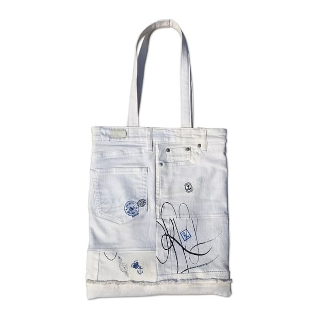 랄프로렌 데님 업사이클 에코백