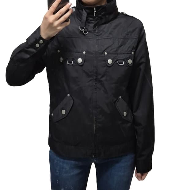 논노 빈티지 y2k 바이커 자켓