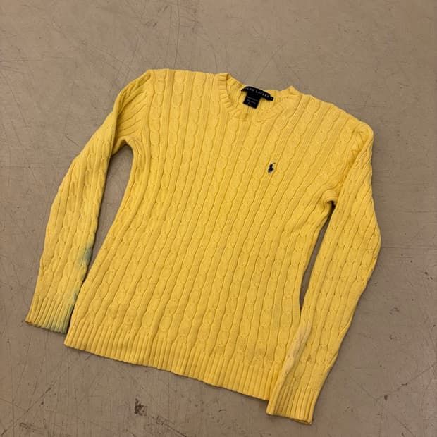 폴로 랄프로렌 케이블 옐로우 니트
