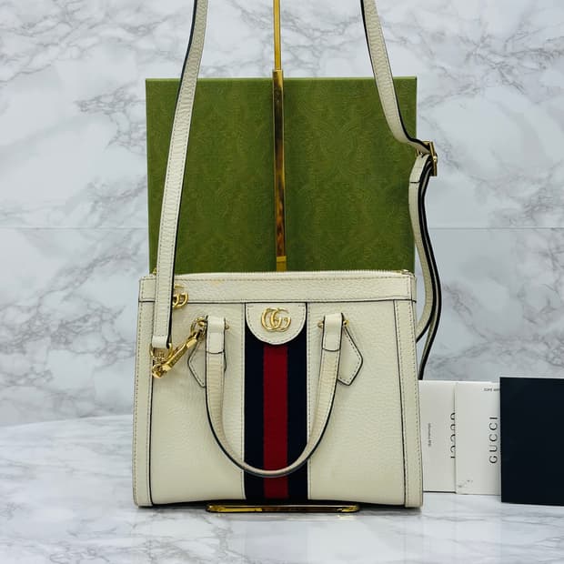 구찌 오피디아 스몰 탑핸들 숄더백