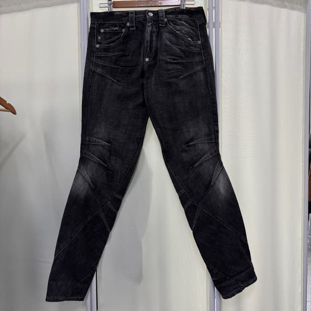 미치코코시노 커브드 데님 팬츠 