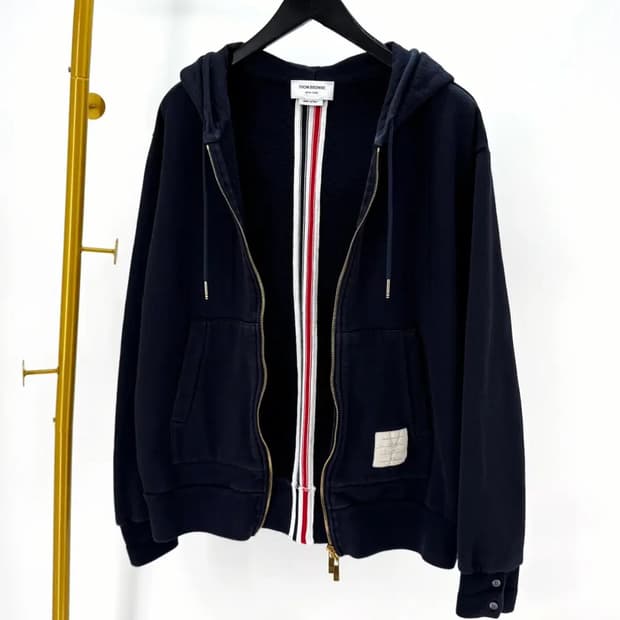 [정품/XL] 톰브라운 백삼선 후드집업