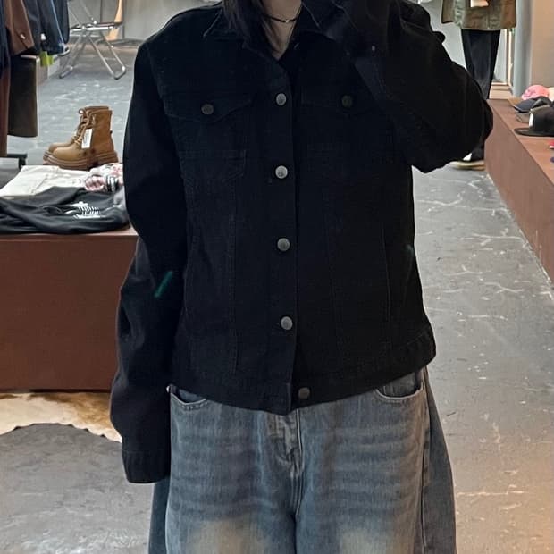캘빈클라인 진스 블랙 데님 자켓 H1679