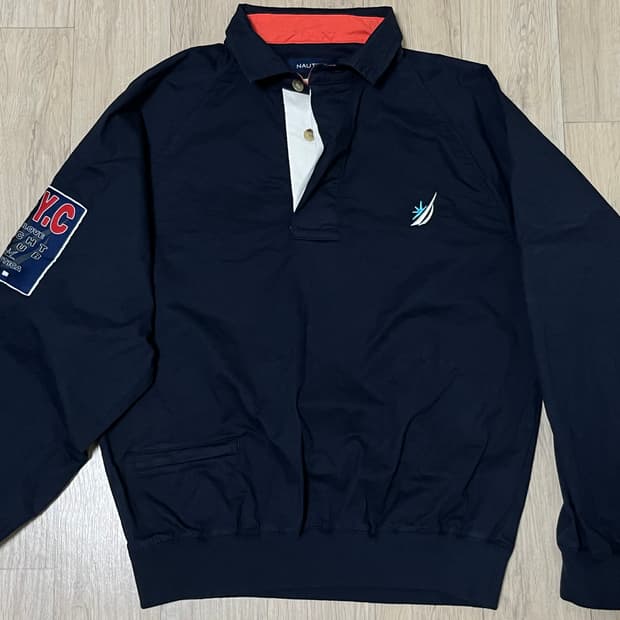노티카 썬러브 collar pullover navy s사이즈