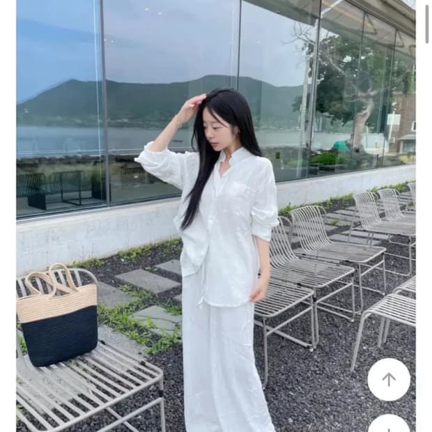 에이블리 린넨 투피스 세트