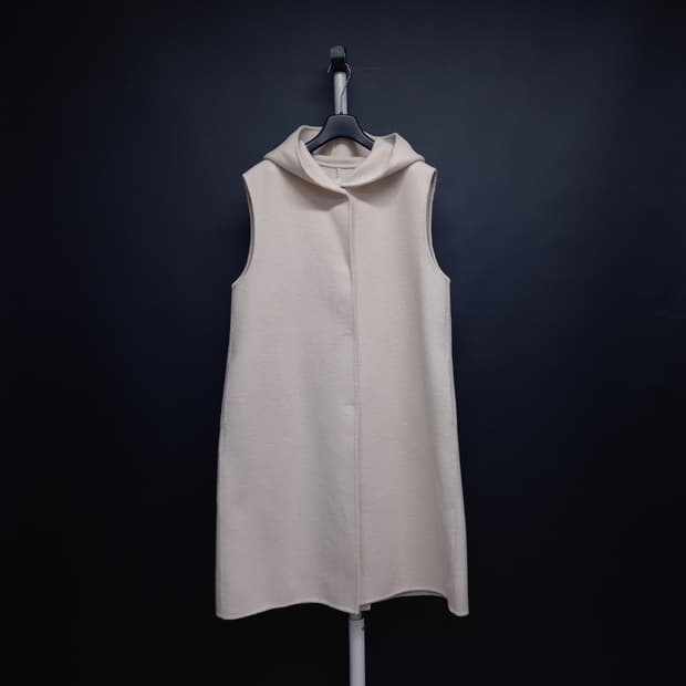 플라스틱아일랜드 춘추동 핸드메이드 후드 롱 베스트 66.77