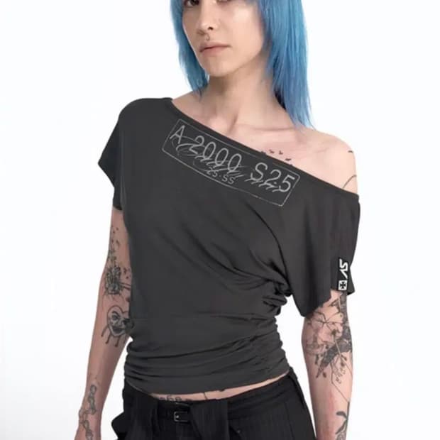 2000아카이브 draped top