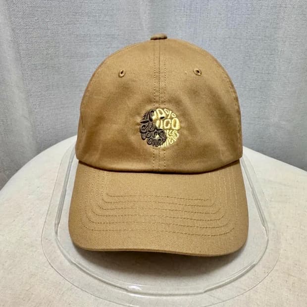 부코 로고 베이지 볼캡