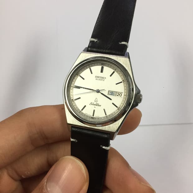80s seiko silver wave sports day-date