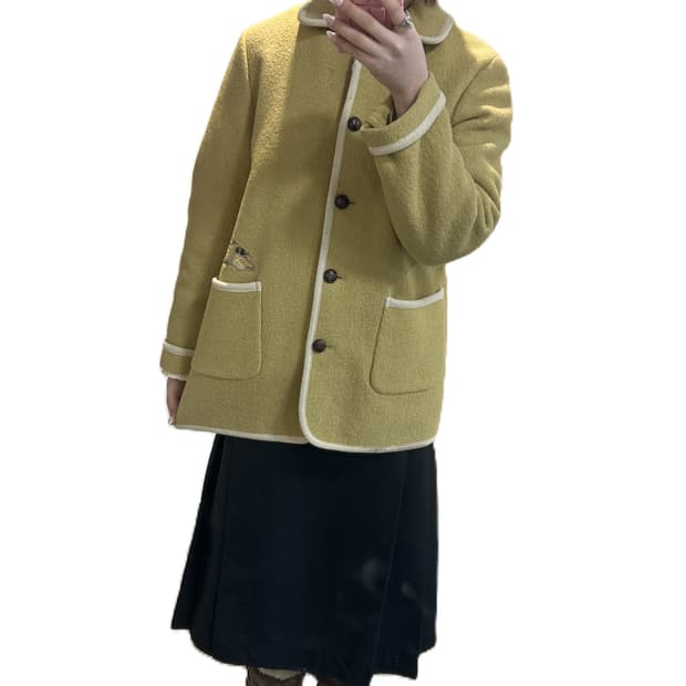 MICHELLE 울 파이핑 자켓