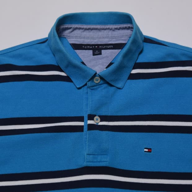 타미힐피거 스트라이프 카라티 M 거의 새상품