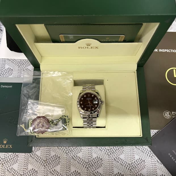 롤렉스 데이저스트 116234 검텐포 보증서 풀박스