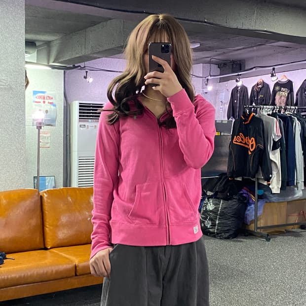 폴로 랄프 로렌 핑크 포니 후드 집업 B2575