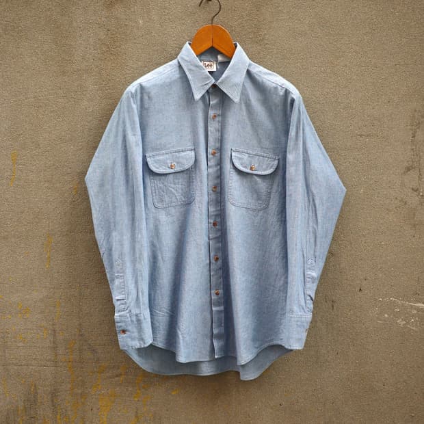 70-80‘s Lee 샴브레이 셔츠