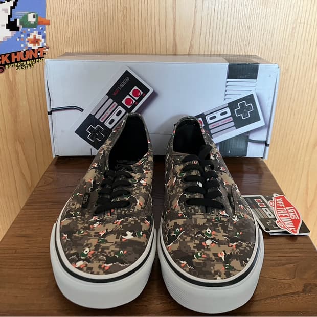 Vans 반스 x 80s 닌텐도 덕헌트 협업 어센틱 카모 290 스케이트