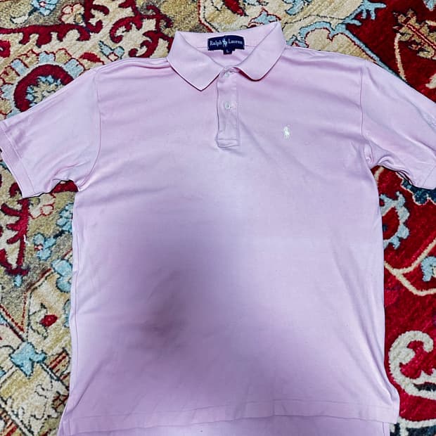 폴로 랄프로렌 핑크 반팔 카라티