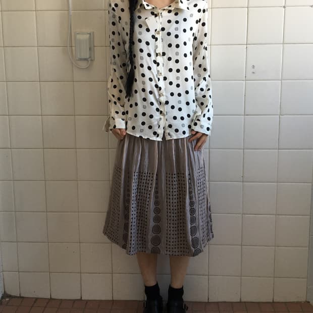 Dot pattern blouse