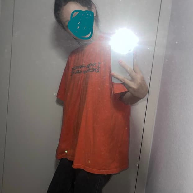 아임낫어휴먼비잉 반팔티셔츠 오렌지