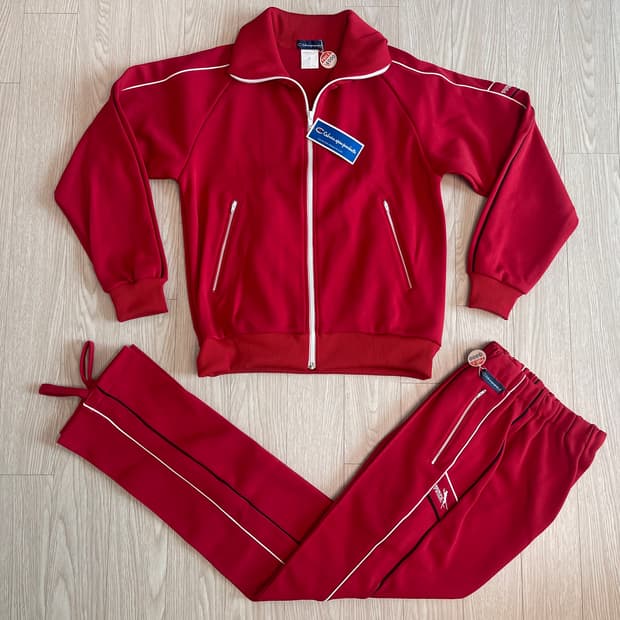 실버호크 스포츠 90s 올드 트랙탑 져지 셋업 1990 레드 M