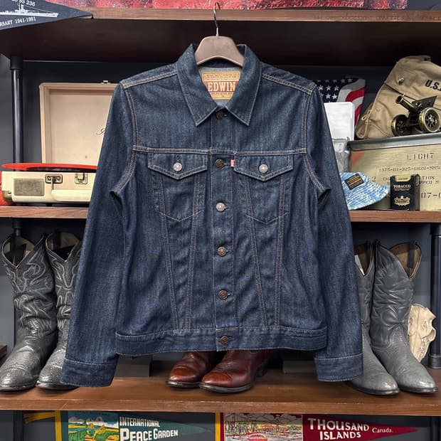 에드윈 46289 타입3 원워시 리지드 데님 트러커 자켓 N1089