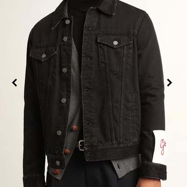 골든구스 블랙 데님 자켓