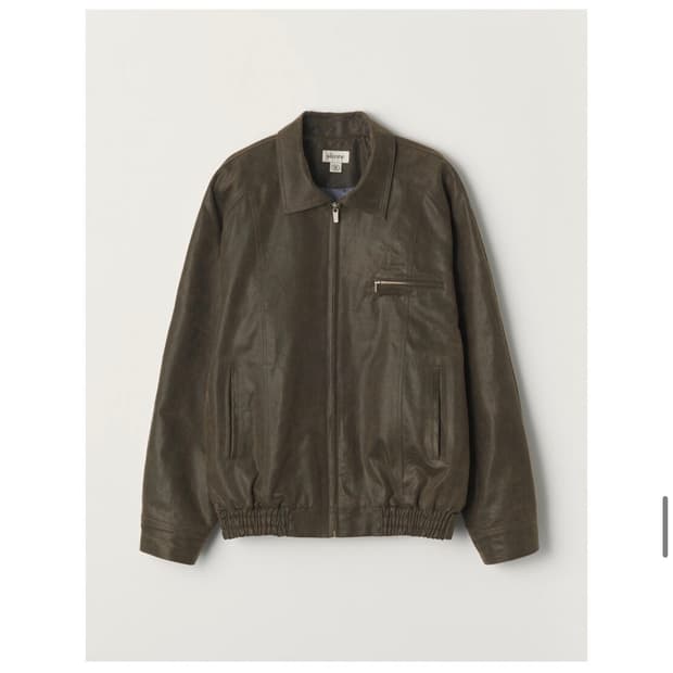 시엔느 존레더 봄버 자켓 브라운 s사이즈