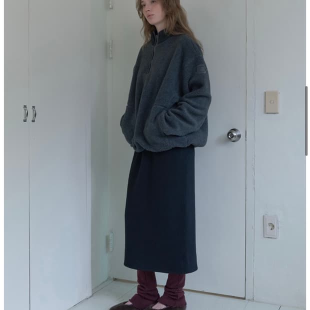 아유서울 울 니트 밴딩스커트 (새상품)