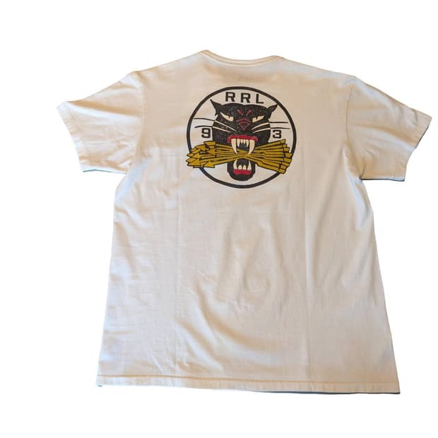 RRL 더블알엘 가먼트 다이 저지 그래픽 티셔츠