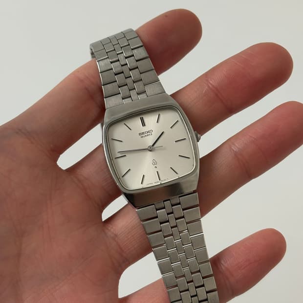 1980s Chariot Silver Square Quartz