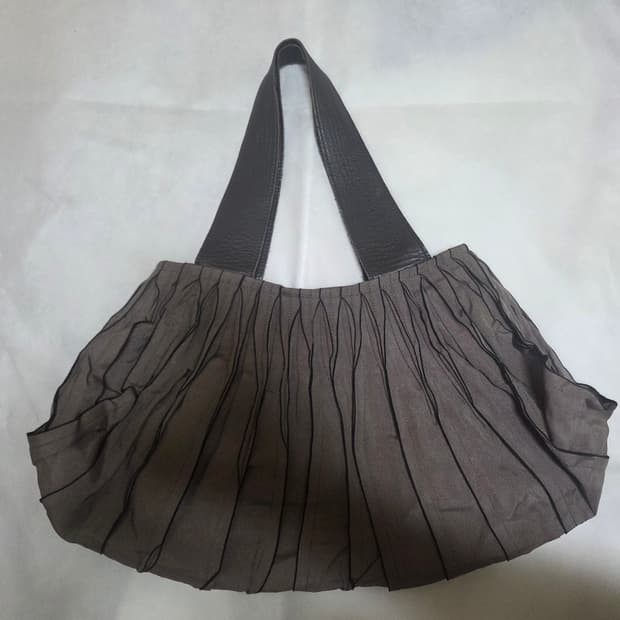 빈티지 플리츠 숄더백 