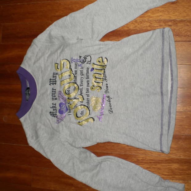 글리터 프린팅 티셔츠