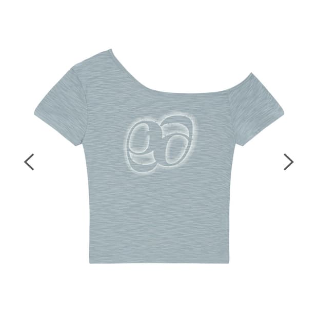 애즈온 KIKI SLIM TEE / LIGHT BLUE