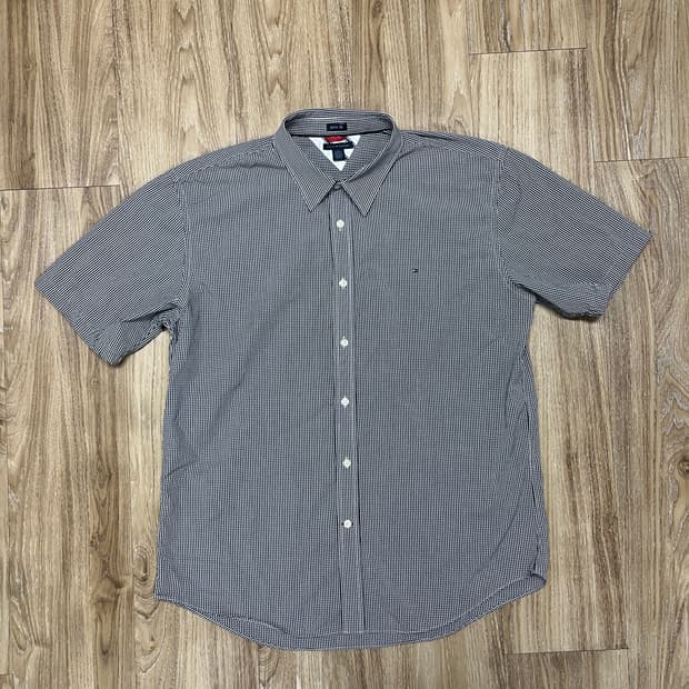 타미힐피거 반팔 체크셔츠 110