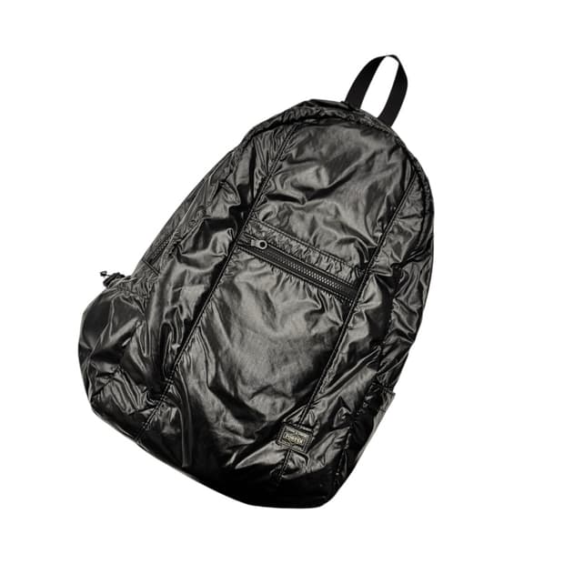 포터 실레 글로시 백팩 블랙 (L)