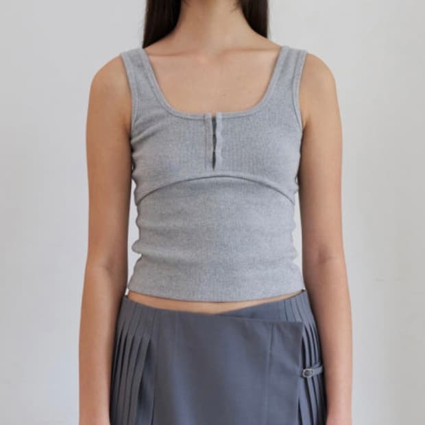 (구해요) LCDC 탱크탑 BUSTIER DETAIL TANK TOP