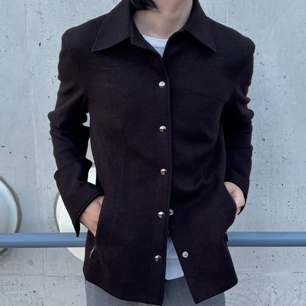 Japanese Black Button Jacket