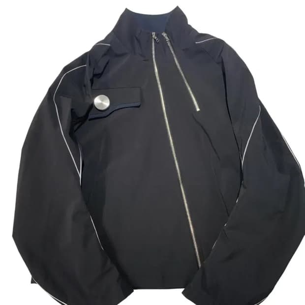 (M) 커마웨어 아티큐레이티드 슬리브 자켓 블랙