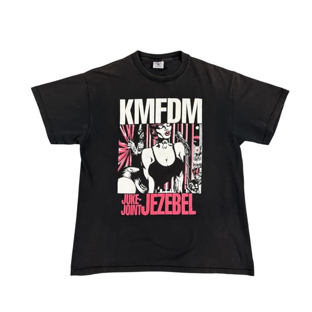 빈티지 2000s KMFDM Kraut 밴드 티셔츠