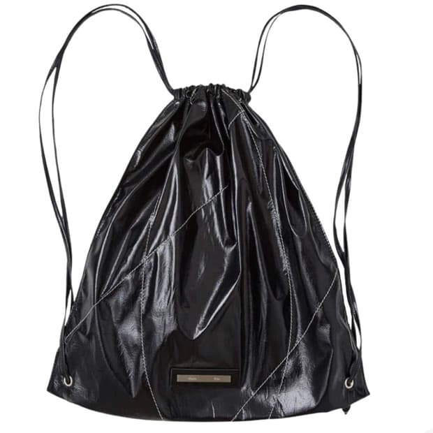 마뗑킴 스트링 코팅 백팩 블랙