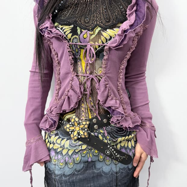 Ozz Oneste shirring cardigan