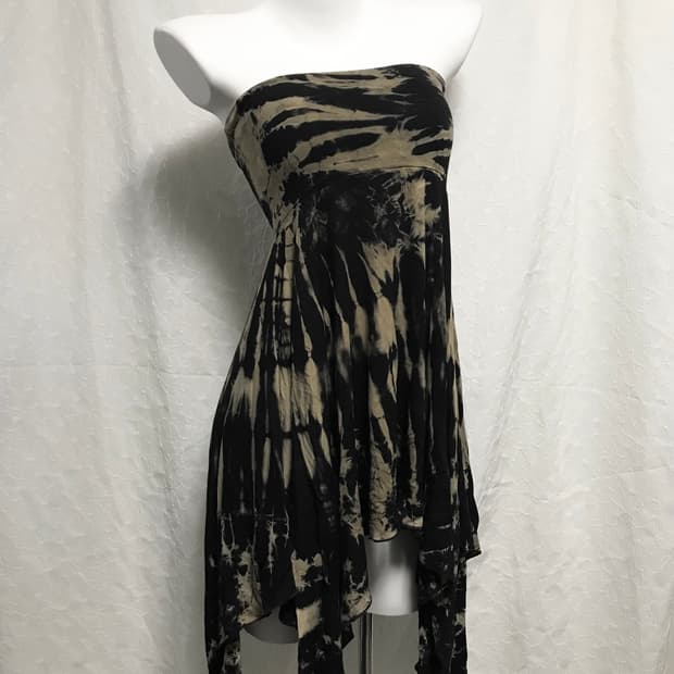 빈티지 00s y2k 2way 타이다이 언발란스 튜브탑 스커트