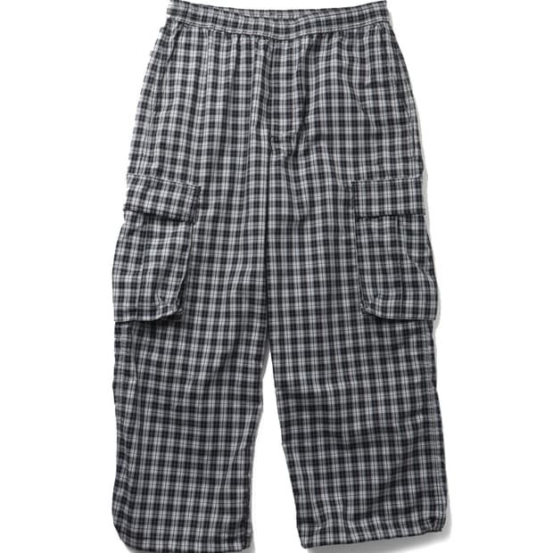 BEAMS Check Cargo Easy Pants