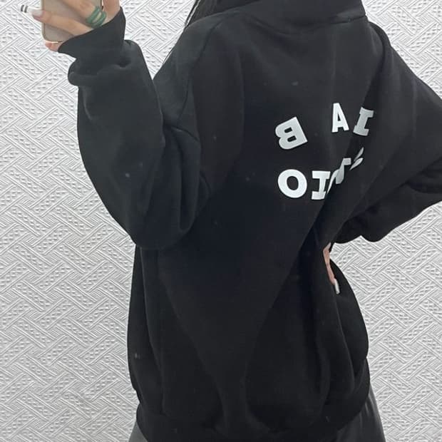 아이앱스튜디오 빈티지 캐주얼 백로고 후드티 115 C10993