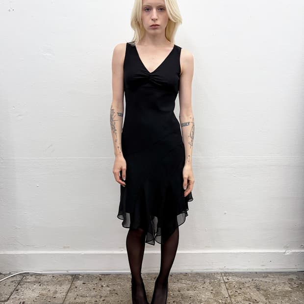 빈티지 셔링 드레스