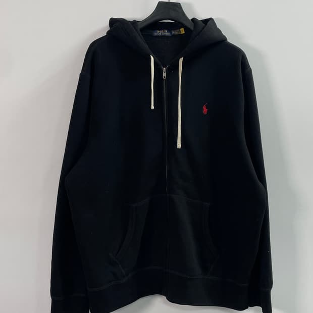 폴로 랄프로렌 포니 블랙 후드집업  (on.272)