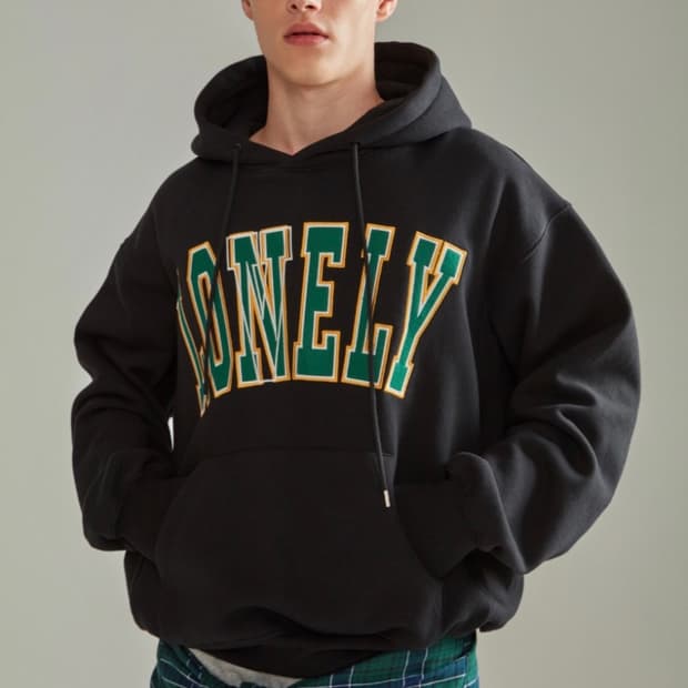 노앙 LONELY/LOVELY HOODIE BLACK