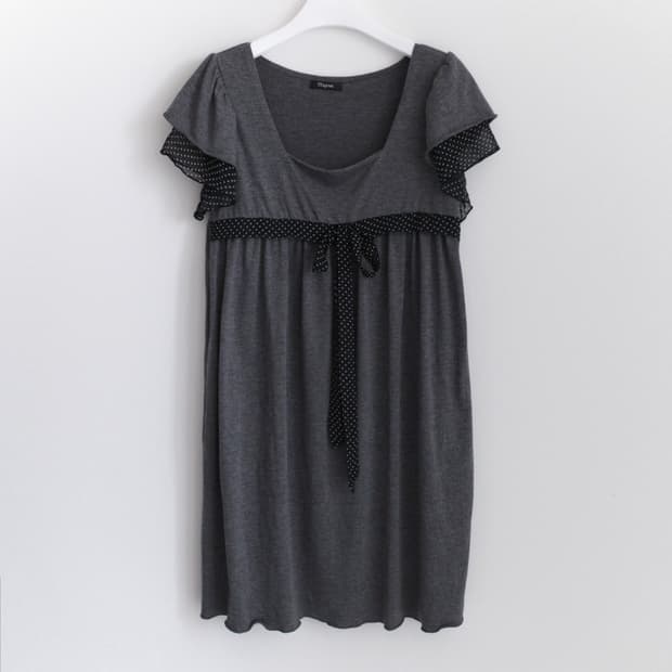 dot ribbon one-piece