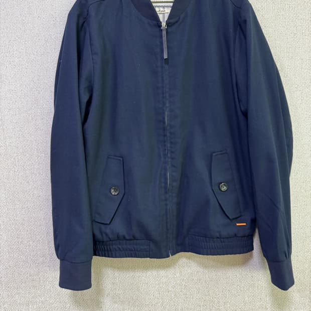 네덜란드 Scotch & Soda 남성 봄버 자켓 네이비