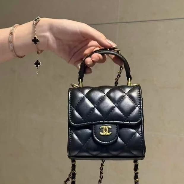 샤넬 뷰티 탑핸들 미니 크로스백