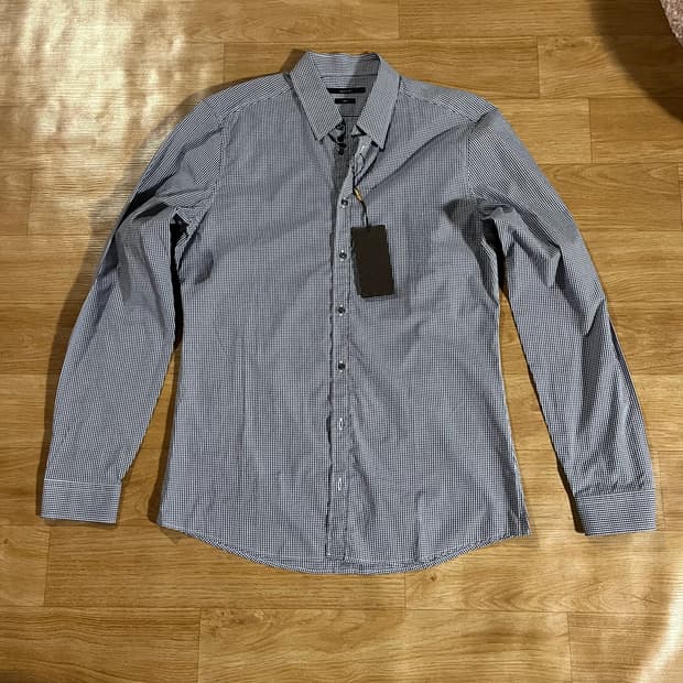 [105] (새상품) 구찌 깅엄 셔츠